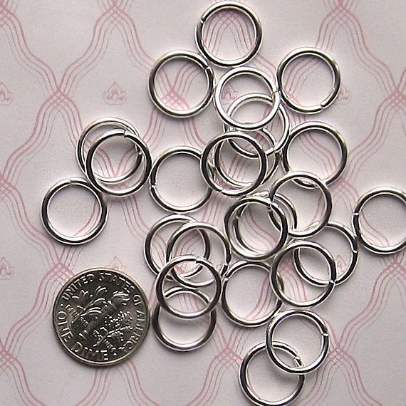 9mm Jump Rings - 50/100/200 Stainless Steel 14 Gauge Open Jump