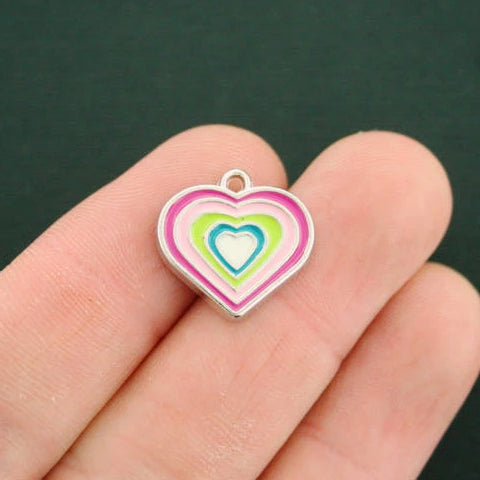 Rainbow deals heart charm