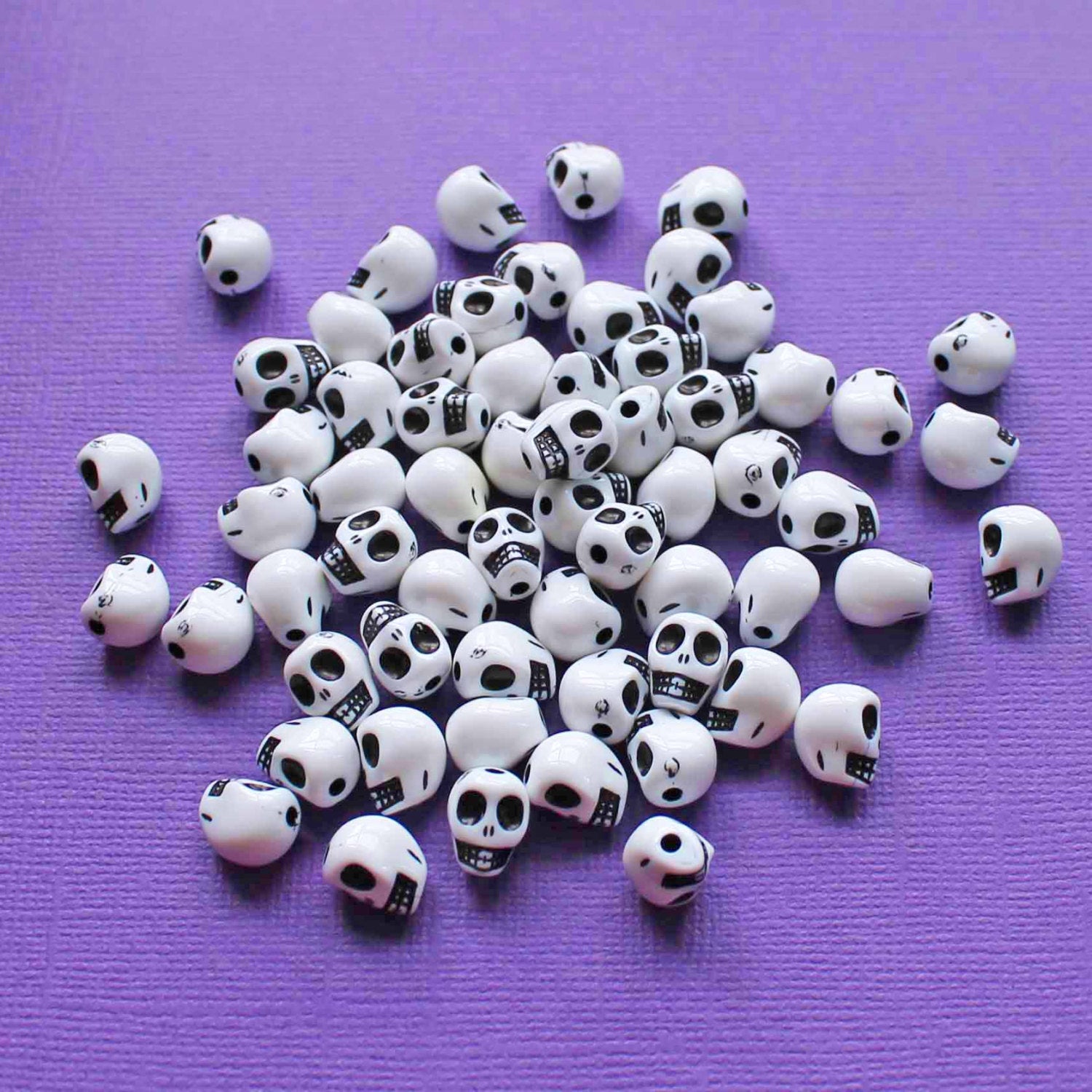 Silver Plated Metal Skull Beads, 12mm by Bead Landing | 12mm x 10mm | Michaels