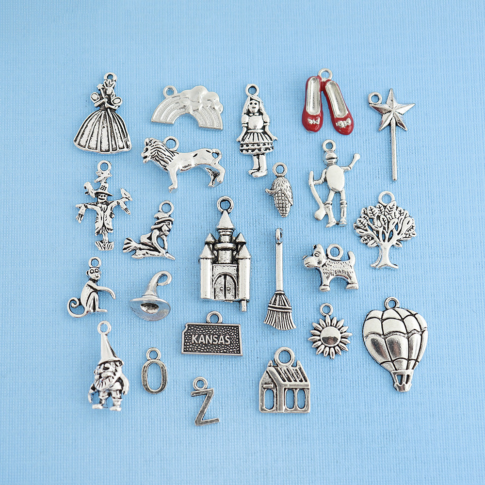 Fairy Charm Collection Antique Silver Tone 11 Different Charms - COL107