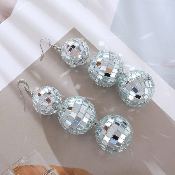 Disco Ball Drop Earring Hooks - 1 Pair - ER119