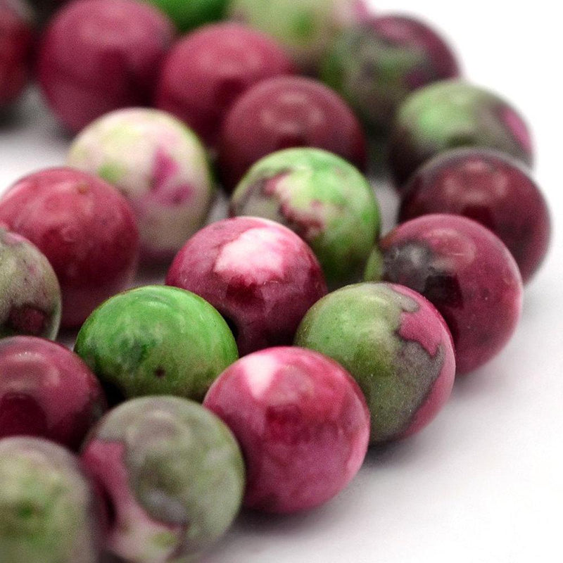 Round Synthetic Jade Beads - 6mm - 1 Strand 64 Beads - Choose Your Color!