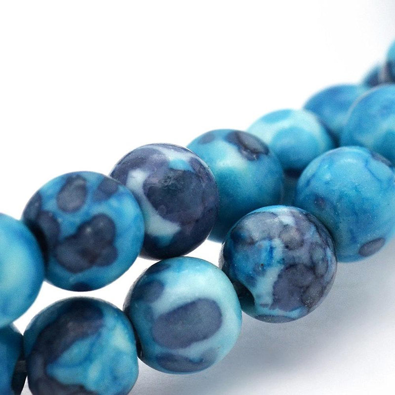 Round Synthetic Jade Beads - 6mm - 1 Strand 64 Beads - Choose Your Color!