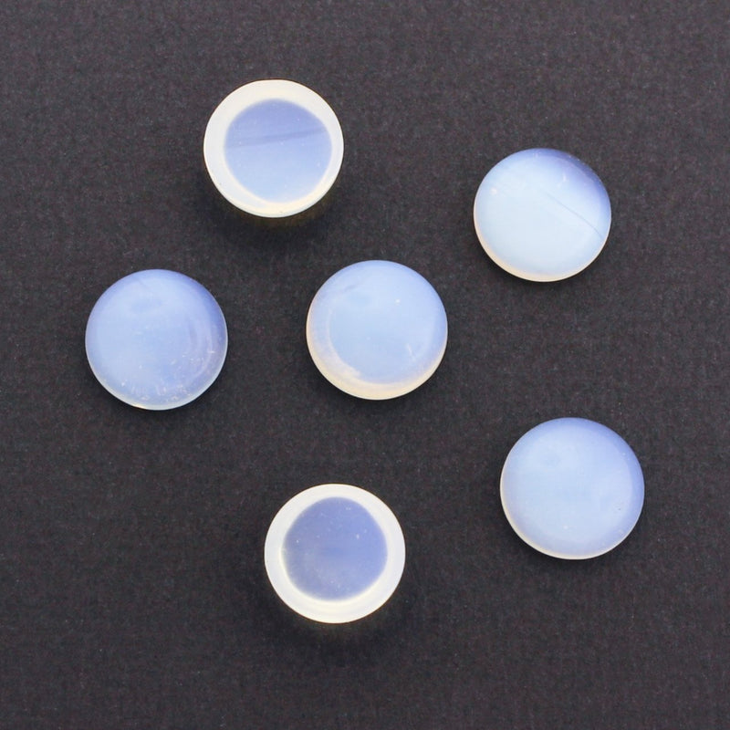 Joints de cabochon en pierres précieuses de lapis-lazuli naturel 10 mm - 4 pièces - CBD003-H