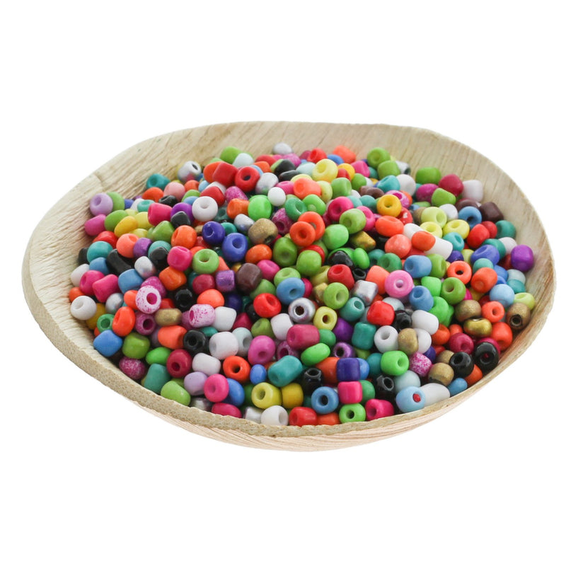 600 Seed Glass Beads - 6/0 4mm - 50 grams - Choose Your Color!