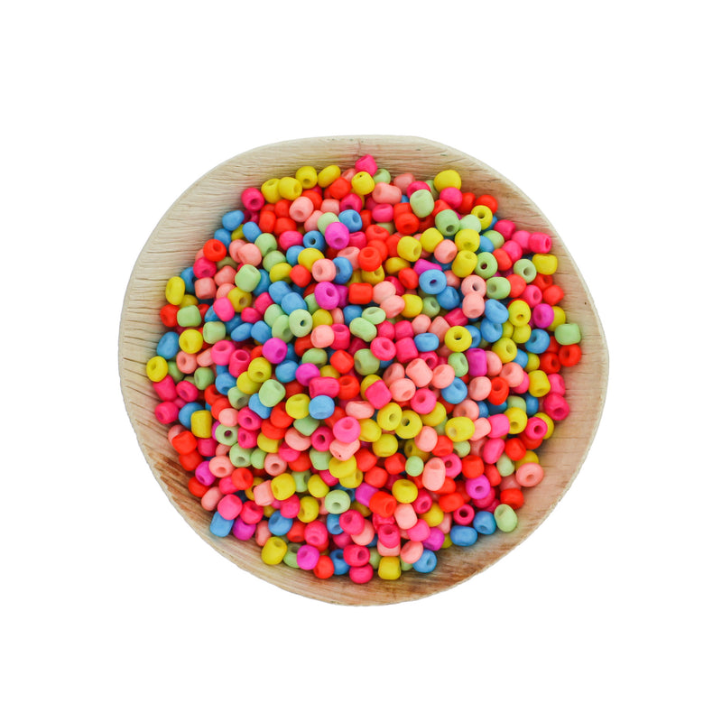 600 Seed Glass Beads - 6/0 4mm - 50 grams - Choose Your Color!