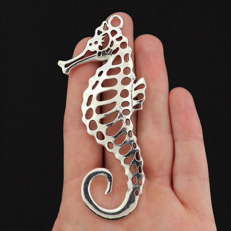 Seahorse Antique Silver Tone Charm - SC601