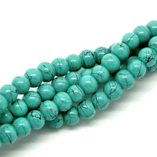 Round Glass Beads - 4mm - 1 Strand 200 Beads - Choose Your Color!