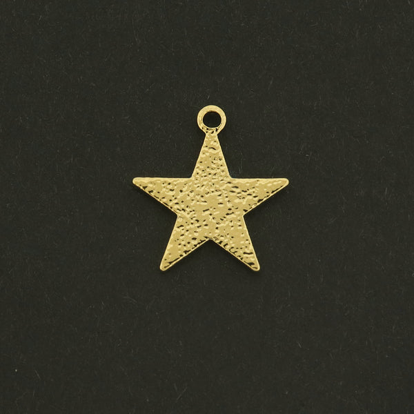 14k Star Charm - 6 Charms - Celestial Pendant - 14k Gold Filled - GLD754