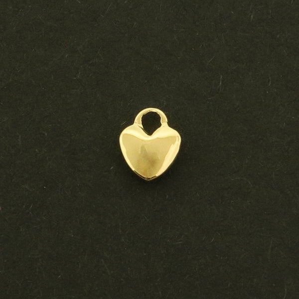 14k Heart Charm - 1 Charm - Love Pendant - 14k Gold Filled - GLD760