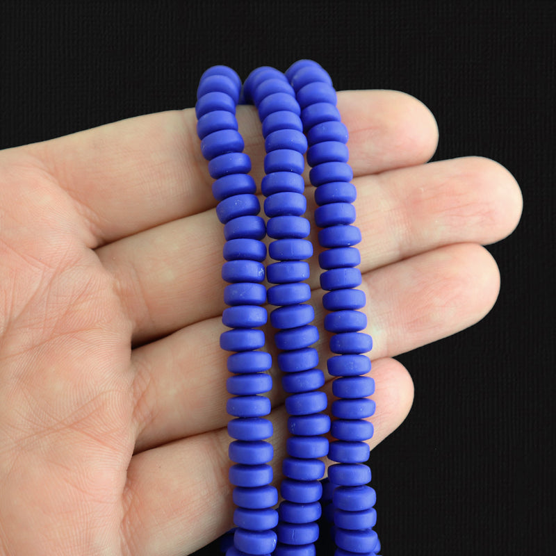 Abacus Polymer Clay Beads - 4mm x 7mm - 1 Strand 110 Beads - Choose Your Color!