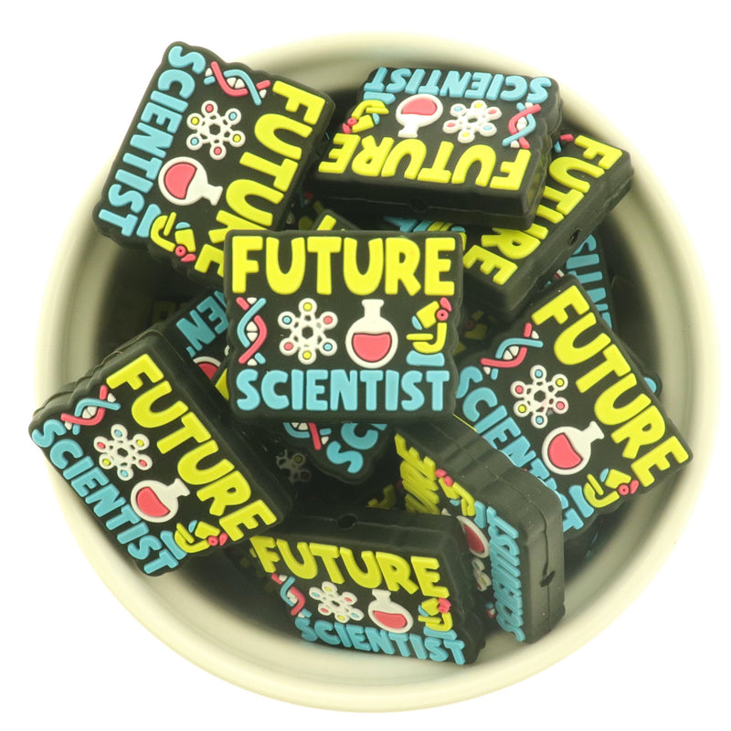 2 Future Scientist Silicone Focal Beads - BDS141