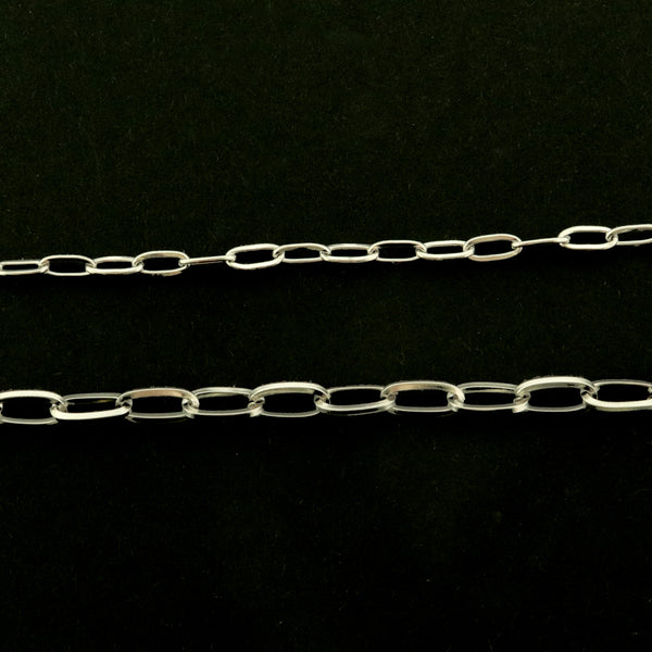 Stainless Steel Paperclip Chain - Per Foot - Choose Your Size!