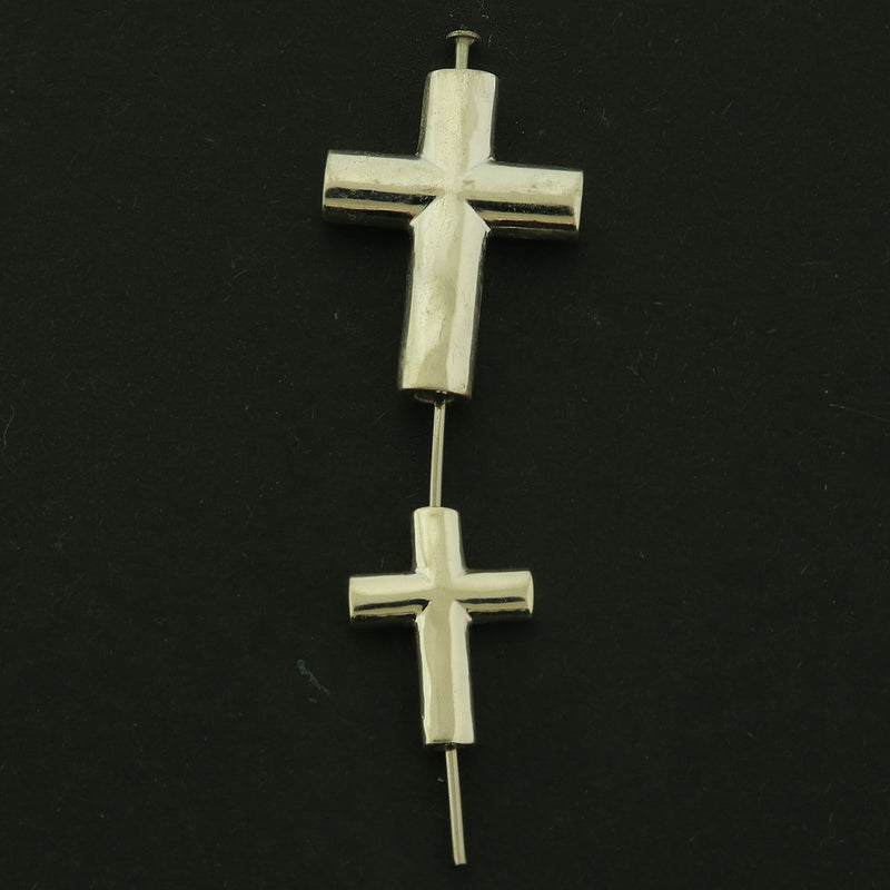 Cross Sterling Silver Spacer Bead - Choose Your Size