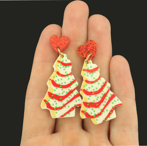 Christmas Cookies Acrylic Earring Studs - 1 Pair - ER1081