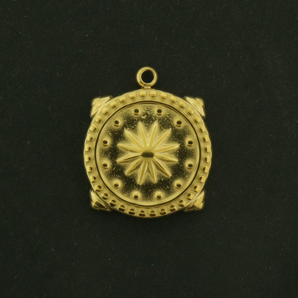 14k Star Charm - North Star Pendant - 14k Gold Plated - GLD1033