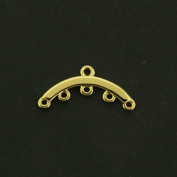 14k Arched Chandelier Connector - 14k Gold Plated Brass - GLD807