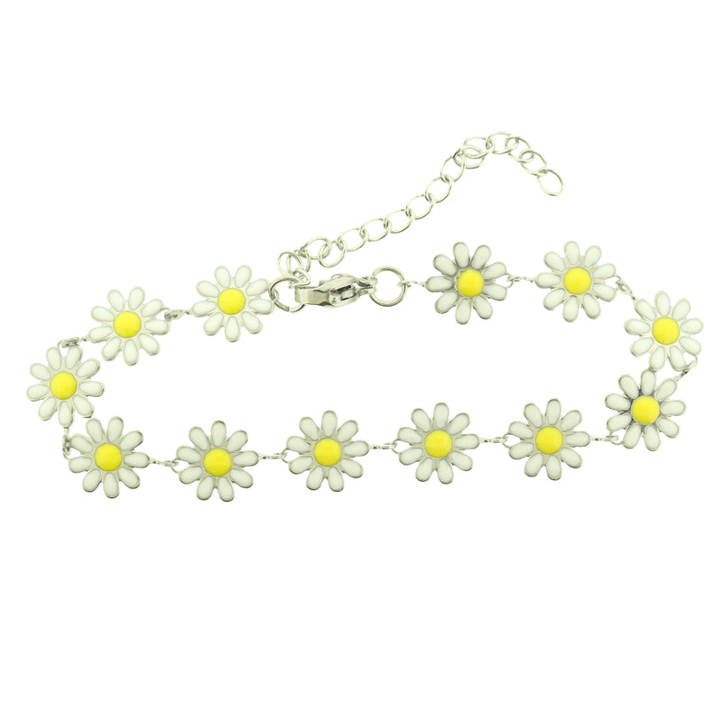 Bracelet Chaîne Croissant de Lune Acier Inoxydable 8" Plus Extender - 3mm - 1 Bracelet - N093