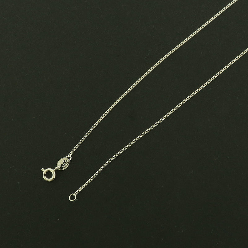 Sterling Silver Curb Chain Necklace - 1mm Thick - Choose Your Size!