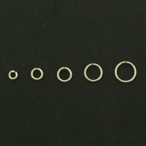 10 Sterling Silver Jump Rings - Thinner 0.7mm 22 Gauge - Choose Your Size!