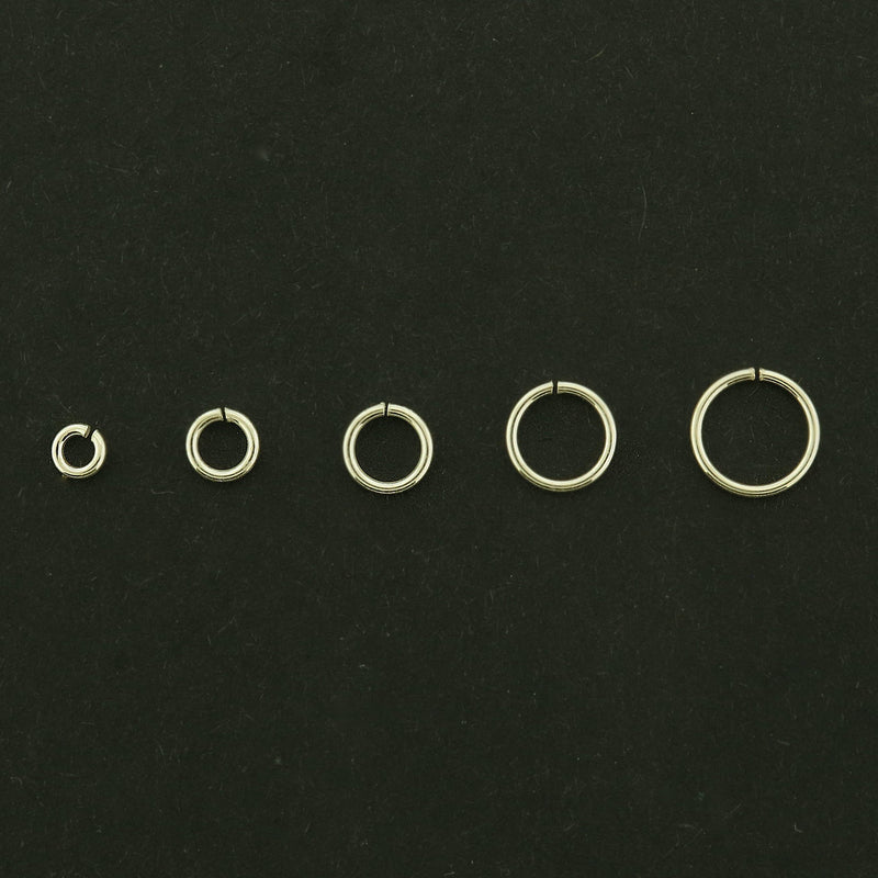 10 Sterling Silver Jump Rings - Thinner 0.7mm 22 Gauge - Choose Your Size!