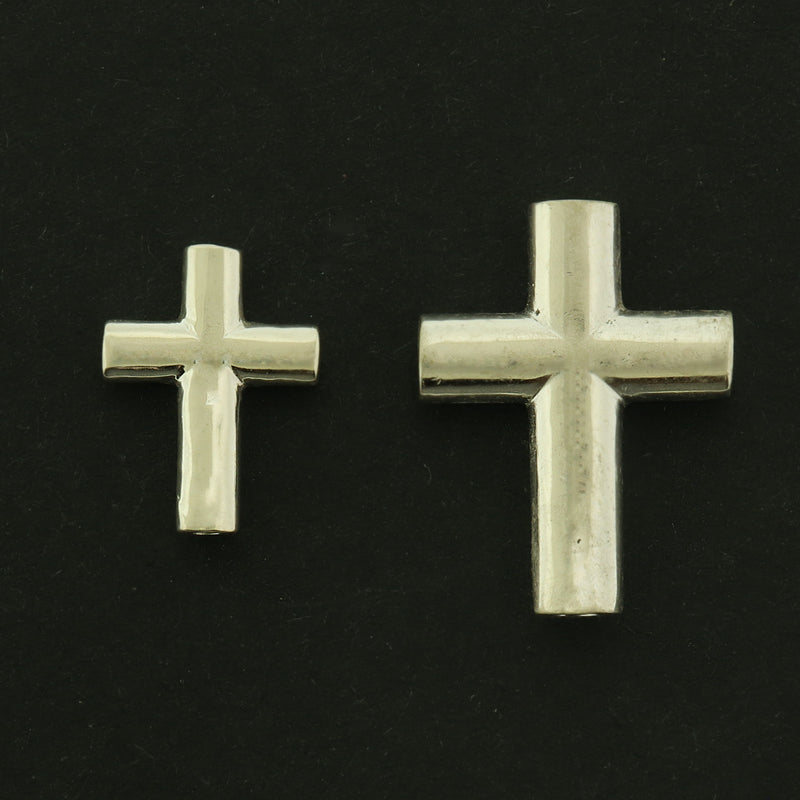 Cross Sterling Silver Spacer Bead - Choose Your Size