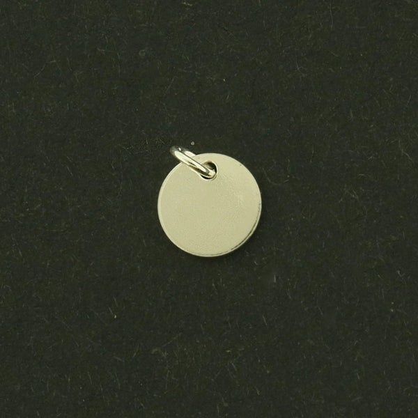 Round Sterling Silver Stamping Blank - 6mm - 1 Tag - ST037