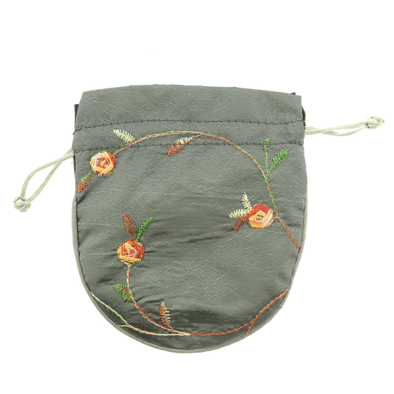 Drawstring Bag 14cm x 12cm Floral Jewelry Pouch - Choose Your Color