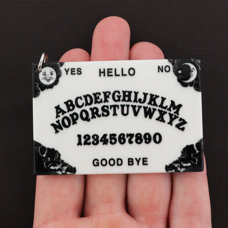 Ouija Board Acrylic Charm 2 Sided - Choose Your Color!