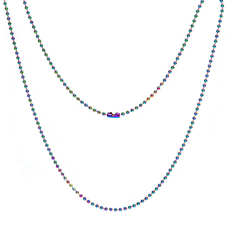 Stainless Steel Ball Chain Necklace - 2mm - Choose Your Tone!