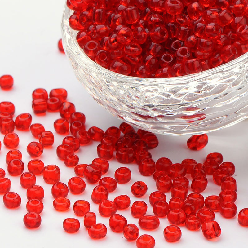 600 Seed Glass Beads - 6/0 4mm - 50 grams - Choose Your Color!