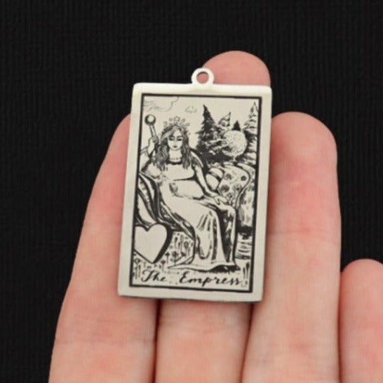 The Empress Tarot Card Titanium Steel Charm - SSP636