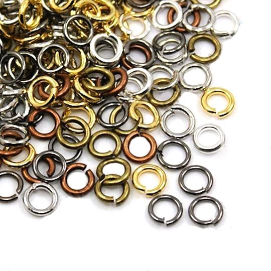 Gold Stainless Steel Jump Rings 5mm x 1mm - Open 18 Gauge - 25 Rings 