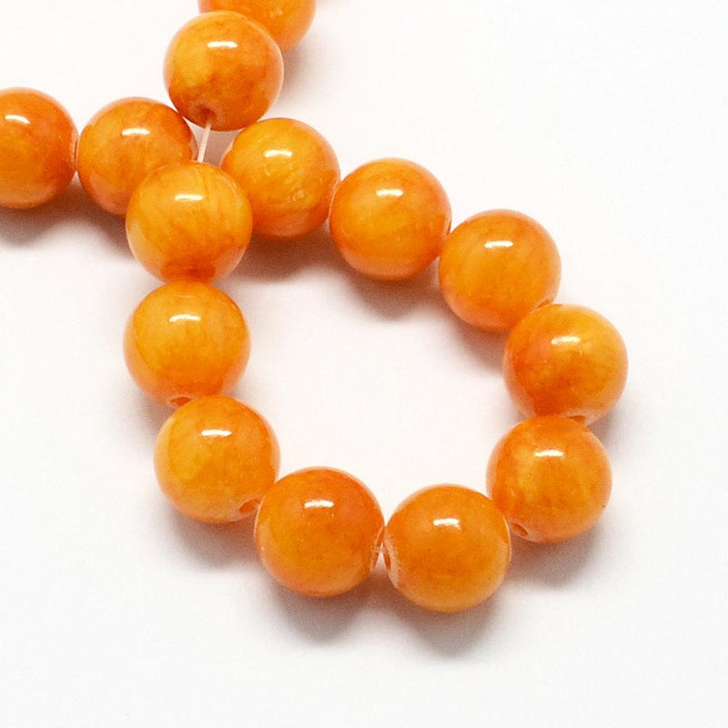 20 Round Natural Jade Beads - 4mm - Choose Your Color!