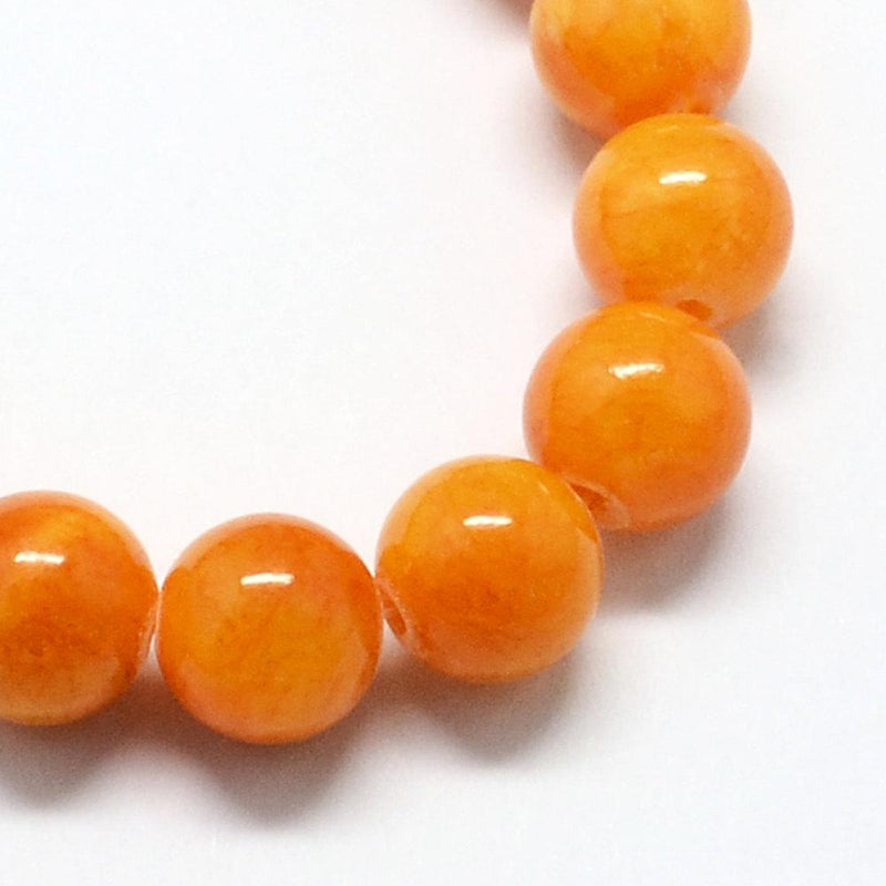 20 Round Natural Jade Beads - 4mm - Choose Your Color!