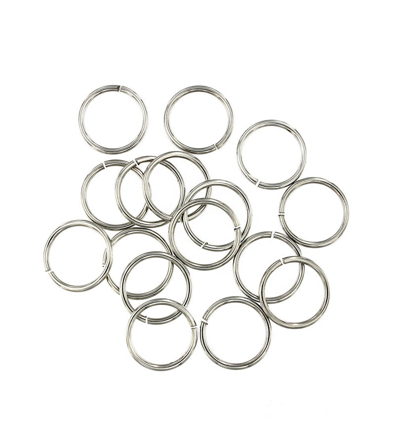 Stainless Steel Jump Rings 16mm x 1.5mm - Open 15 Gauge - 50 Rings - J163