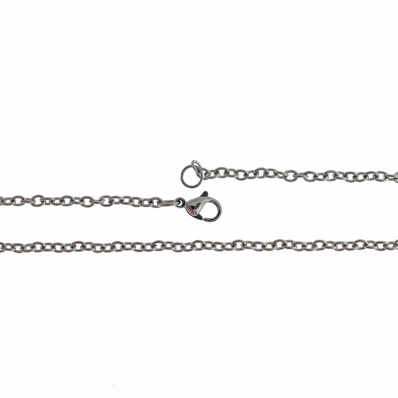 Stainless Steel Cable Chain Necklace 21" - 3mm - Choose Your Quantity!