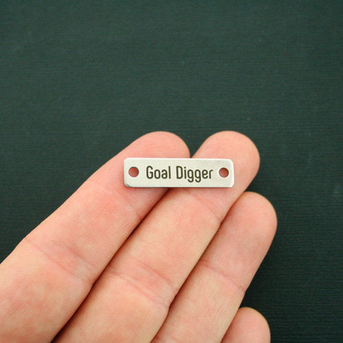 Goal Digger Charms de connecteur en acier inoxydable - BFS016-7286