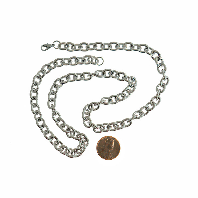 Stainless Steel Cable Chain Necklace 21" - 2mm - Choose Your Quantity!