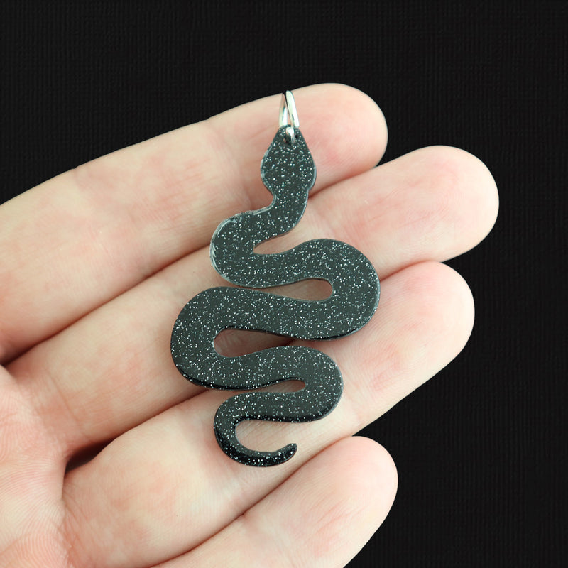 2 Snake Acrylic Charms - K661