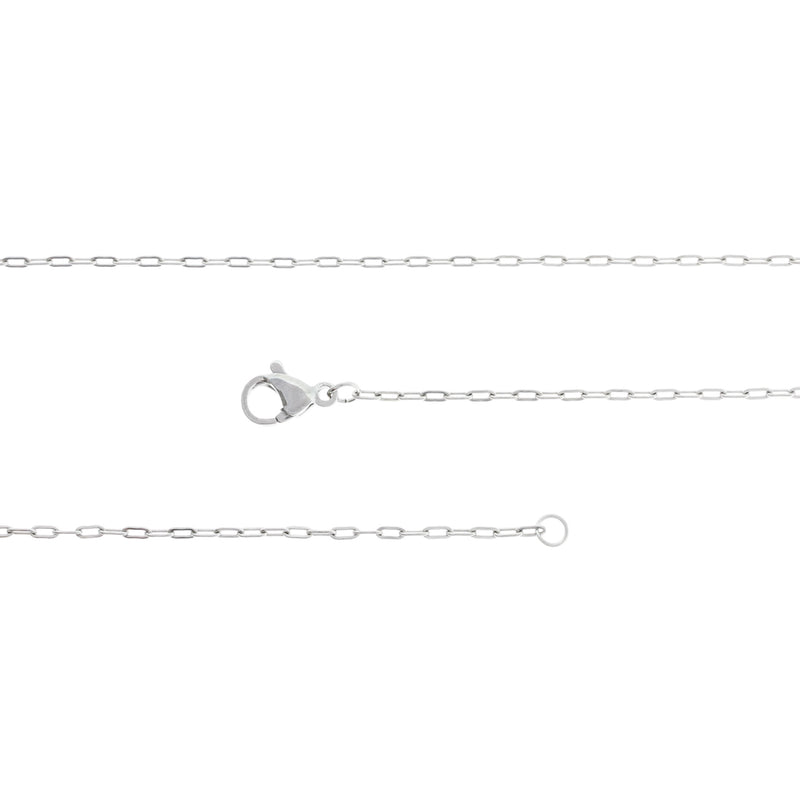 Stainless Steel Cable Chain Necklace 18" - 2mm - Choose Your Quantity!