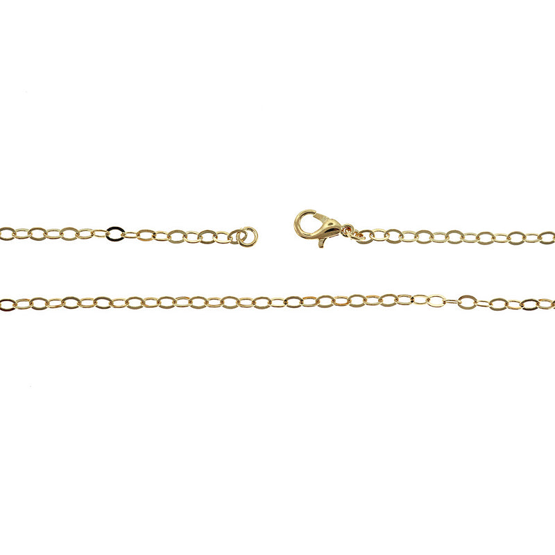 Gold Tone Brass Cable Chain Necklace 32"- 3mm - Choose Your Quantity!