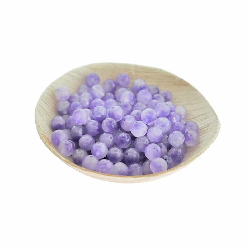 20 Round Natural Stone Beads - 8mm - Choose Your Color!