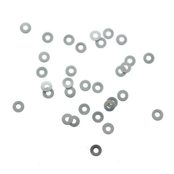 Stainless Steel Spacer Beads 3mm x 3mm - Silver Tone - 500 Beads - FD866